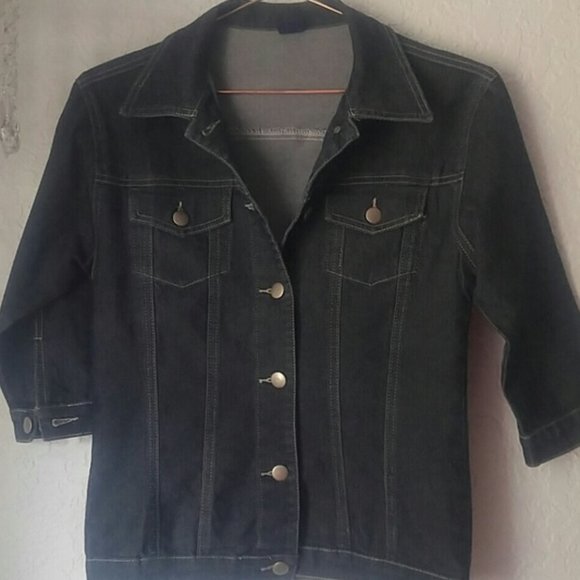 GAP Jackets & Blazers - GAP Denim Jean Jacket with 3/4 Sleeves Front Button Closure